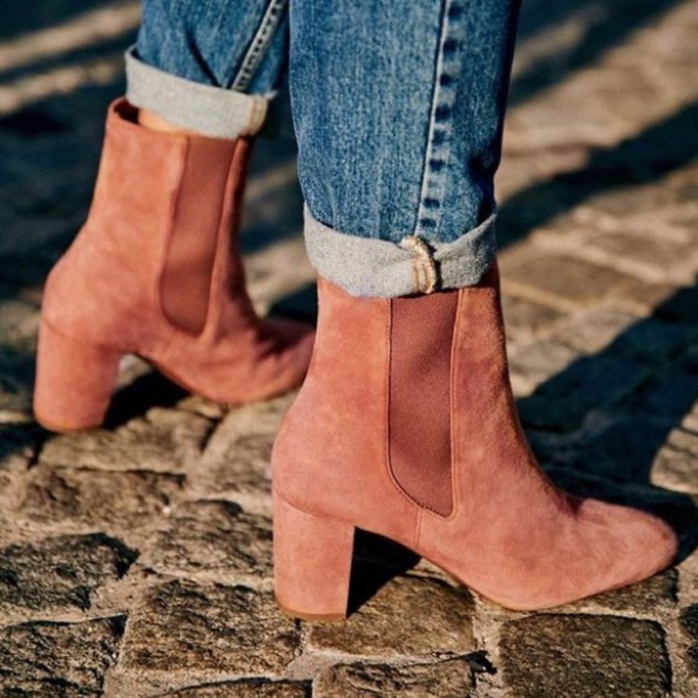 Sezane Suede Ankle Boots